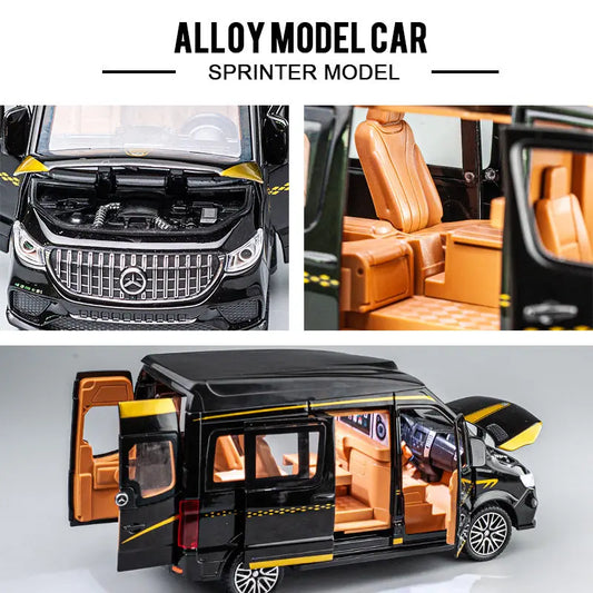 1:24 Sprinter MPV Van Spint RV Alloy Car